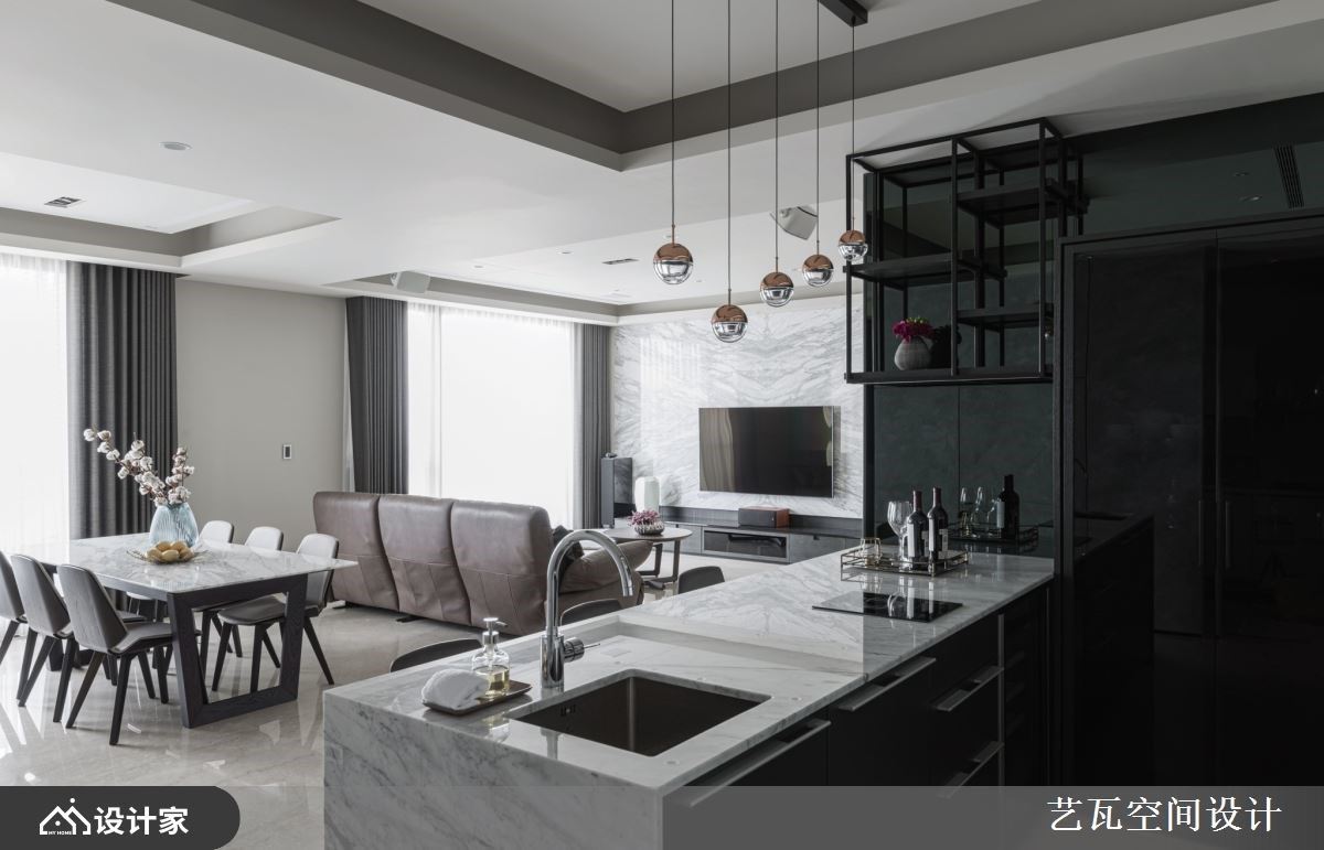 掌握深浅平衡的夫妻相处之道！动线、收纳、风水满分的现代风豪宅设计