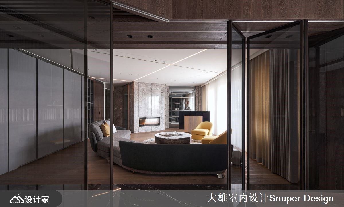 解放电视墙、瓦解方形格局，现代风豪宅设计与时俱进演绎都会优雅