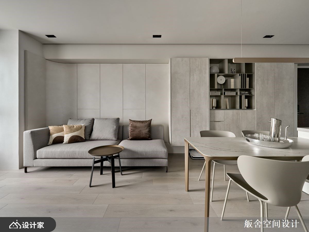 送给自己的礼物！59.4平米现代退休宅，非制式隔间设计，以使用者习惯为核心的空间重塑