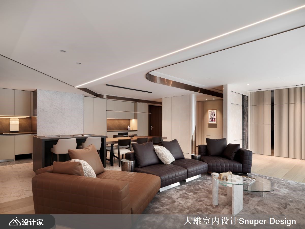 172 平米毛胚房蜕变现代奢华，台中绿园道上的摩登私人居所