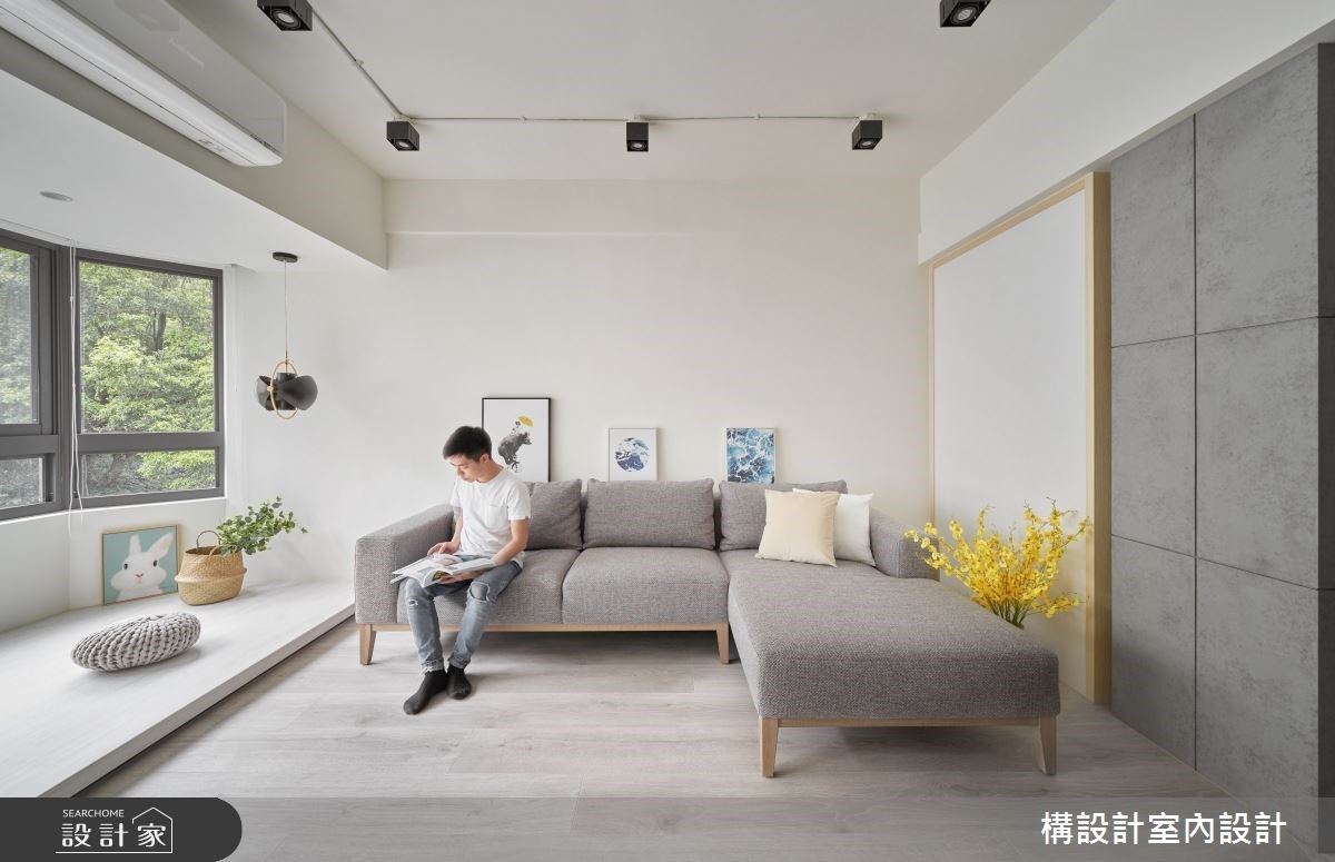 花砖玄关点亮中古屋矮梁门面！携手阳光卧榻创造度假感北欧风