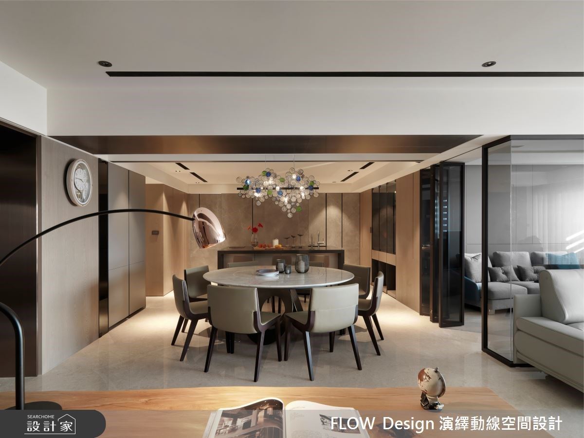 锺爱沈稳石材混搭温润实木！老屋翻新异材质大器设计宽阔宅